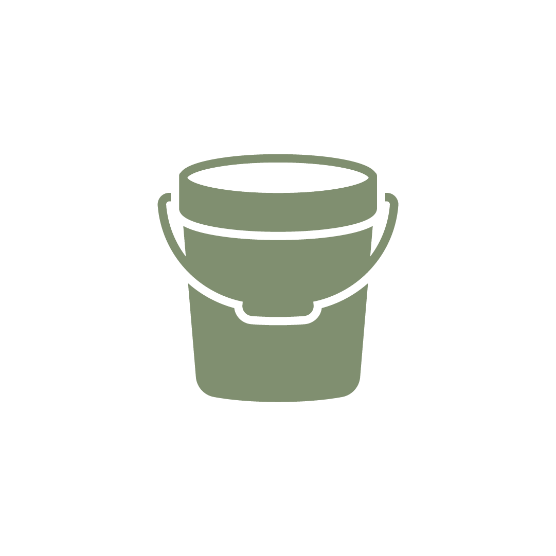 Roman Concrete Branded Bucket Icon
